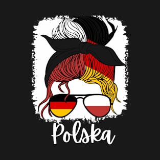 Polska dziewczyna Half German Polish Girl Poland Deutschland T-Shirt