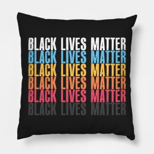 Black Lives Matter /// Vintage Style Typography Design Pillow