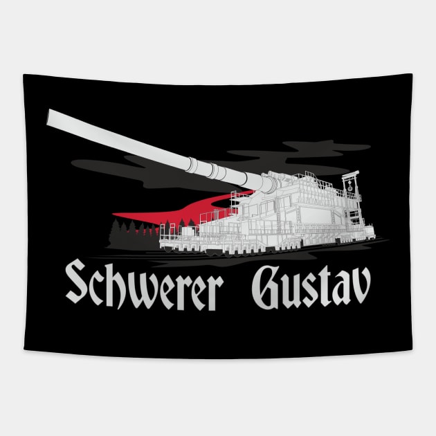 German super-heavy railway gun Schwerer Gustav (Dora) | Poster