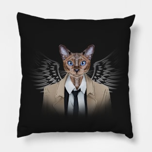 SUPURRNATURAL-CATTIEL Pillow