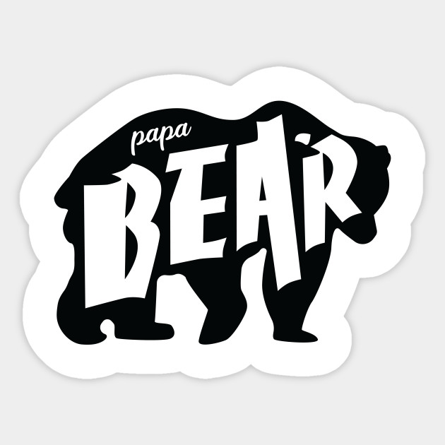 Papa Bear Papa Bear Sticker Teepublic