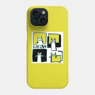 cubist cats Phone Case