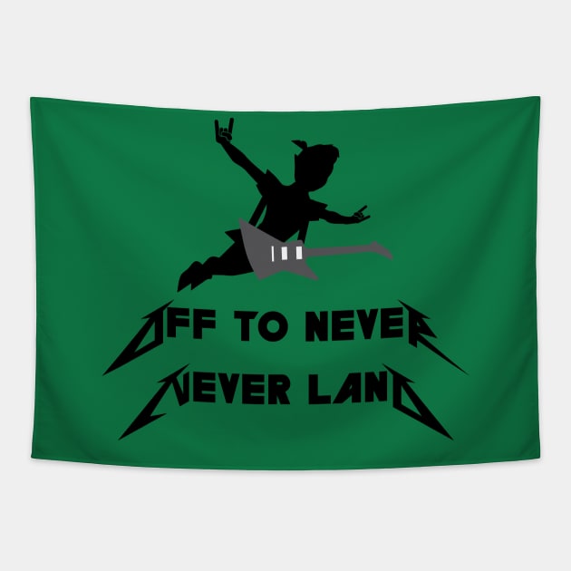 Off to Never Never Land Tapestry by innatedesigns