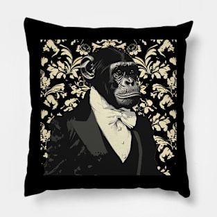 monkey gentleman Pillow