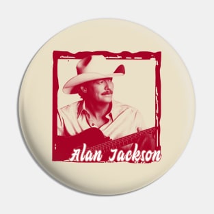 ALAN JACKSON WITH COWBOY HAT Pin