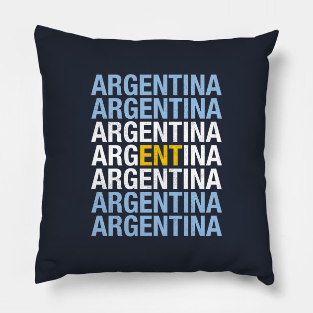 argentina flag Pillow by stu-dio-art