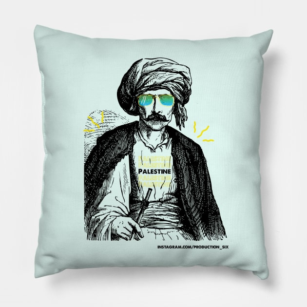 Colonialism - Palestinian Pride FRONT SIDE Pillow by Production6