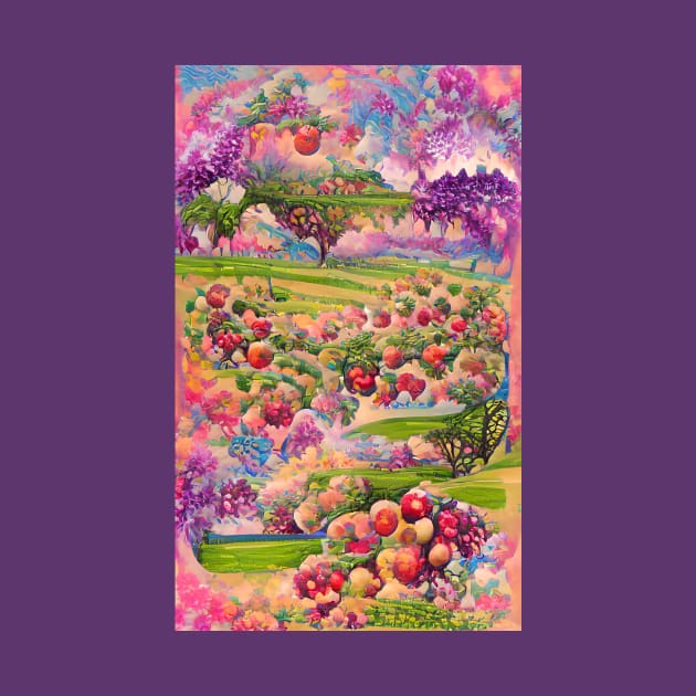 Psychedelic orchard by Gaspar Avila