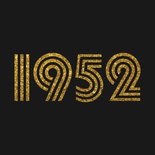 1952 Birth Year Glitter Effect T-Shirt