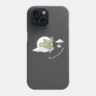 Fly me to the moon Phone Case