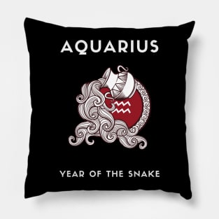 AQUARIUS / Year of the SNAKE Pillow