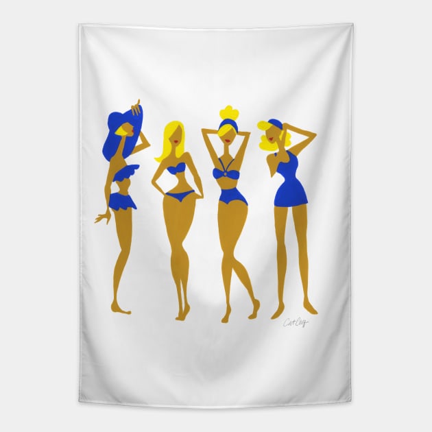 Bombshells - Blue Tapestry by CatCoq