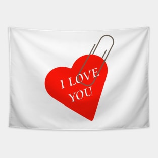 I love you, heart for lovers, valentines, love Tapestry