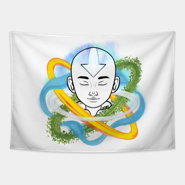 Avatar Aang Tapestry by witskill