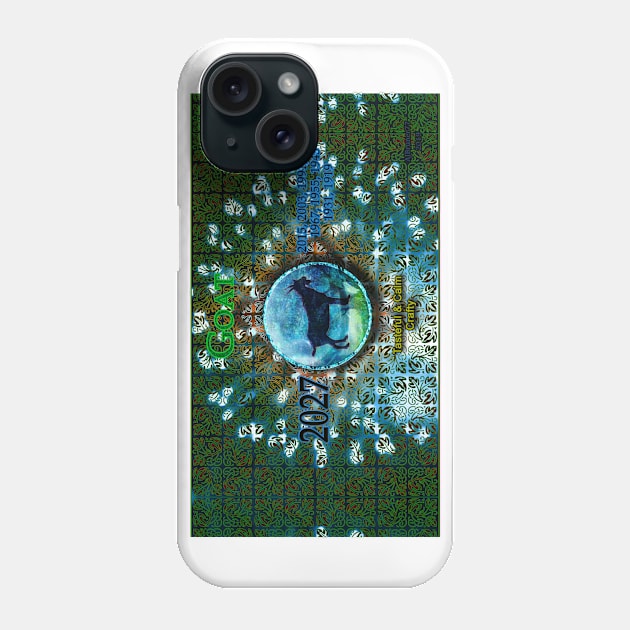 Zo-Disc Goat with background v1 Phone Case by ajbruner77