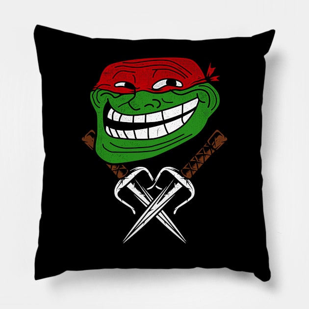 Trolltle Ninja Pillow by quilimo