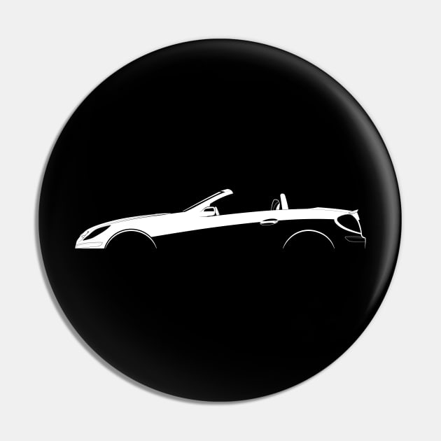 Mercedes-Benz SLK-Class AMG (R171) Silhouette Pin by Car-Silhouettes