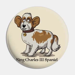 King Charles III spaniel Pin