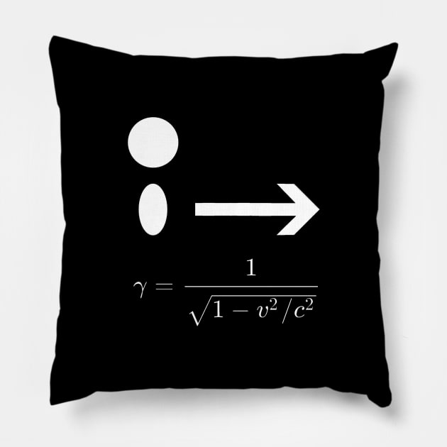 Relativistic Lorentz Factor Pillow by Silentrebel