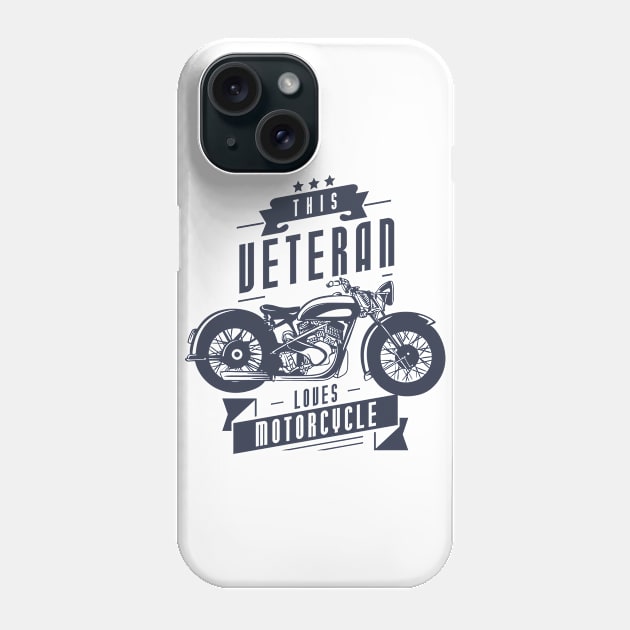 This Veteran Loves Motorcycle Phone Case by Toogoo