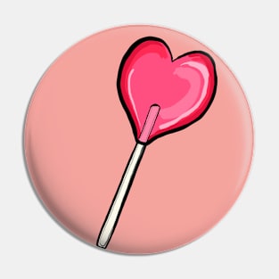 Lover heart sticker, card, magnet, pin - Valentines Pin