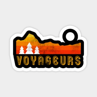 Voyageurs national park retro vintage mountains Magnet