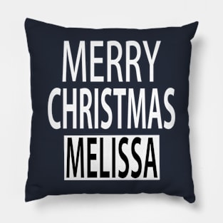 Merry Christmas Melissa Pillow