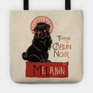 Le Carlin Noir (The Black Pug) Tote