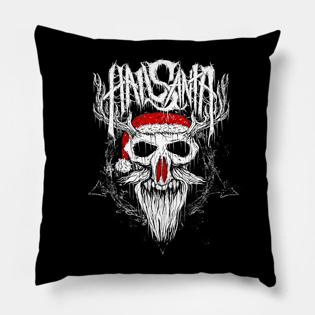 Hail Santa! Metal Pillow by Vermindesign