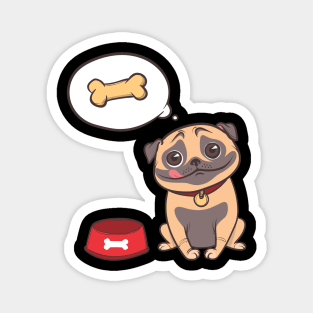 Pug Hungry Magnet