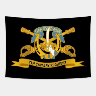 7th Cavalry Regiment w Br - Ribbon Tapestry