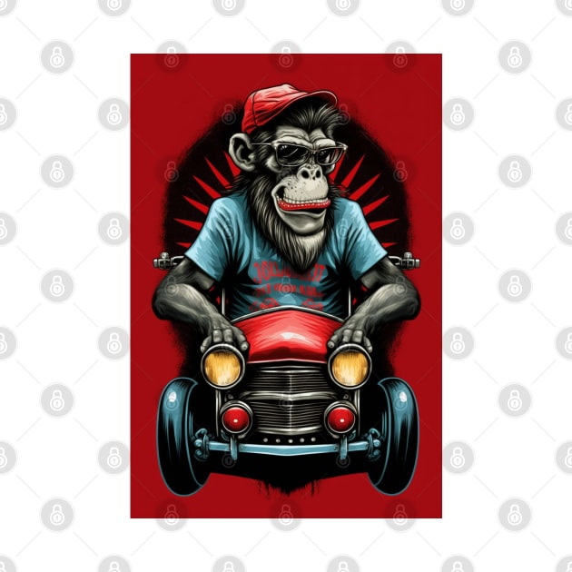 Hotrod Chimp by The House of Hurb