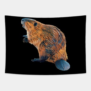 Beaver - Woodland Themed Kids Room, Funny Gifts For Forester, Cute Animals Tapestry