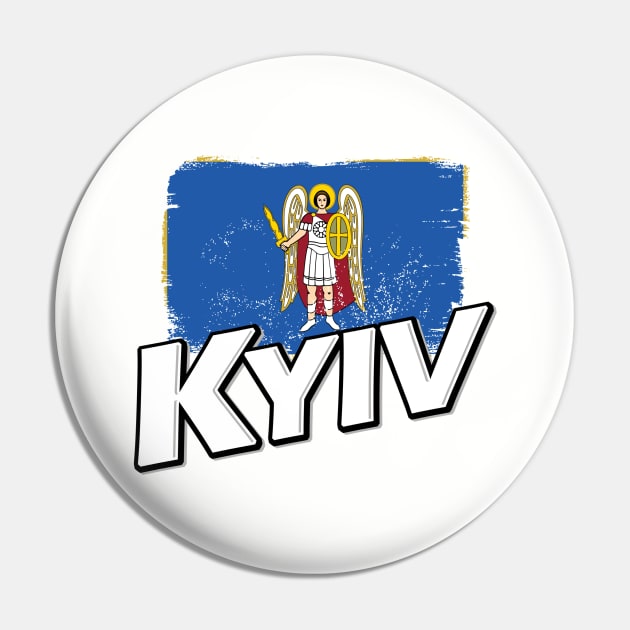 Kyiv flag Pin by PVVD