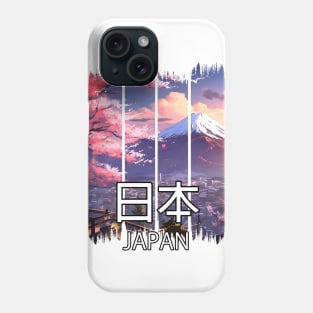 Mount Fuji Cherry blossom Landscape – Anime Shirt Phone Case