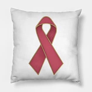 breast cancer ribbon Pillow