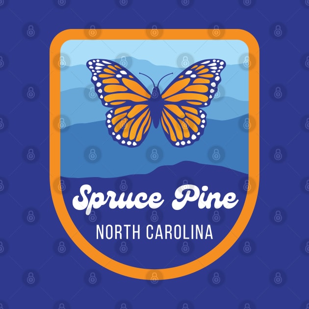 Spruce Pine North Carolina Tourist Souvenir by carolinafound