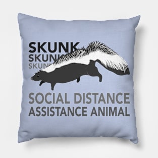 Skunk social distancing assistance animal Pillow