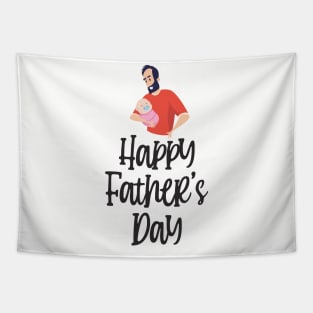 Happy Fathers Day & baby Tapestry