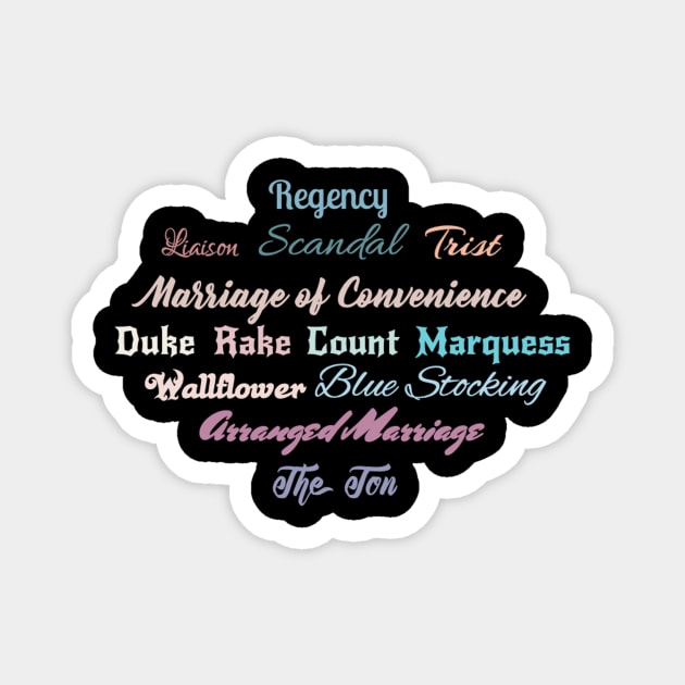 Historical Romance Lover Magnet by ataurusinabookshop