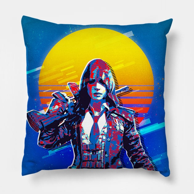 Pubg Soldier Girl Pillow by Durro