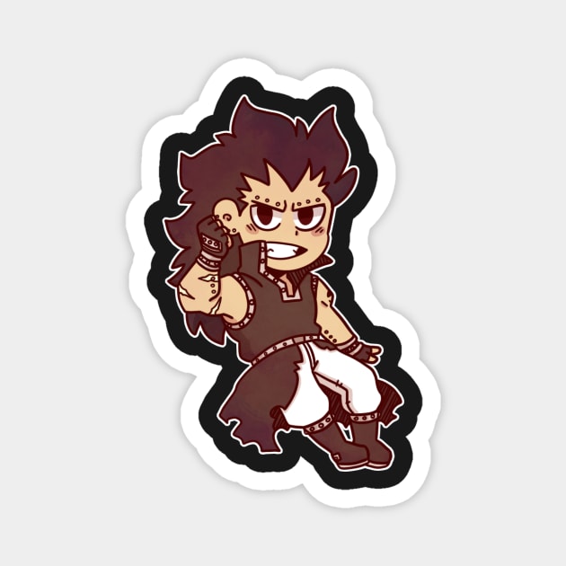 Chibi Gajeel Magnet by Dragnoodles