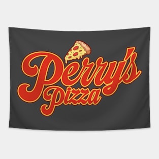 Perry's Pizza Logo Tapestry