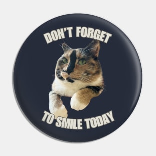 Snickers the smiling cat Pin