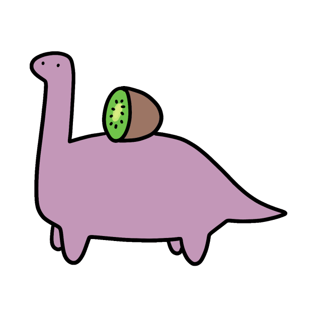 Kiwi Long Neck Dino by saradaboru