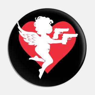 Valentine Cupid Pistols Valentine's Day Gift Pin