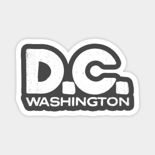 Washington D.C. Vintage Typography Magnet