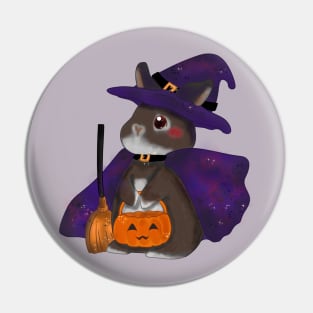 Little Rabbit WItch _ Treat or Trick _ Bunniesmee Halloween Edition Pin