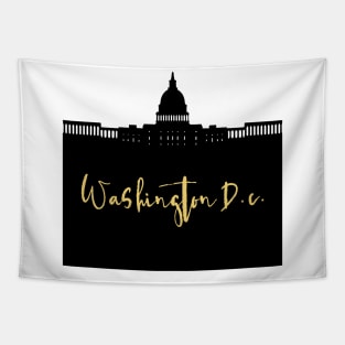 WASHINGTON DC DESIGNER SILHOUETTE SKYLINE ART Tapestry