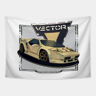 Vector W8 Sports Car Tapestry